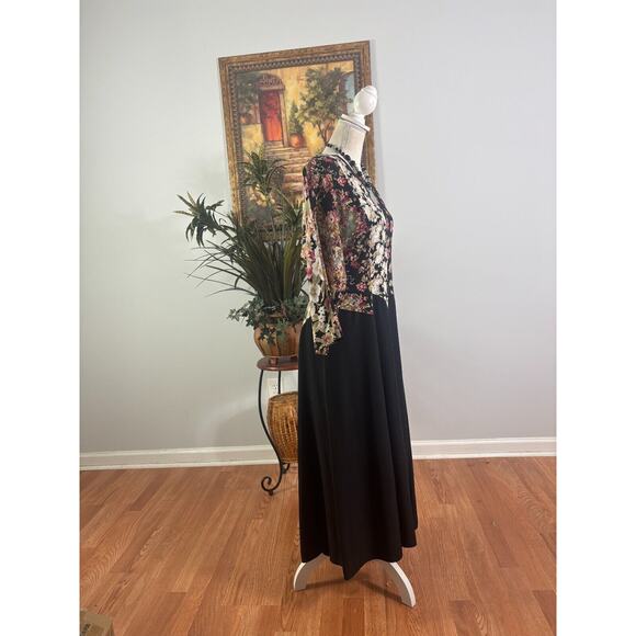 Ultra Dress New York Fit & Flare Dress Women VTG Floral Round Neck Back Zipper - Picture 5 of 8